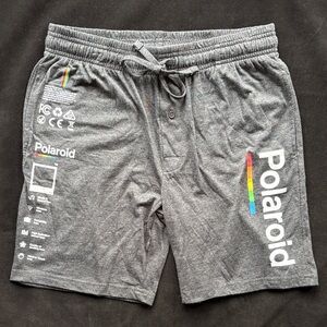 Polaroid size SMAL MEN’S Gray Shorts with Logo